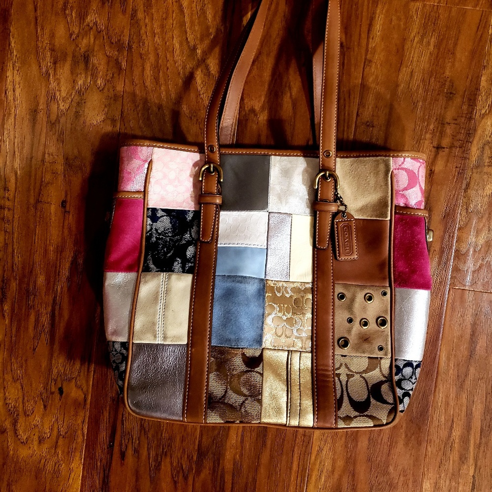 Patchwork Coach Purse - image 1